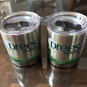 Stainless Steel Tumblers set of 2- Silver Drees Homes